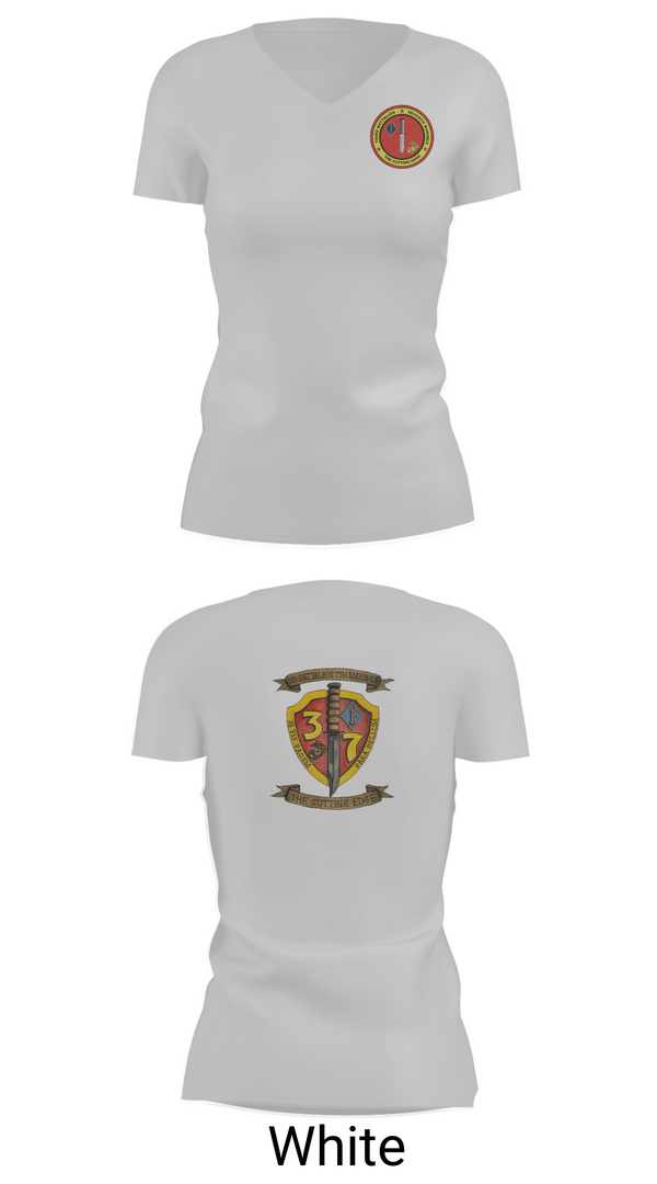 Womens Short Sleeve Vneck Shirt, 3rd Battalion 7th Marines, Marines, Teamtime, Team time, sublimation, custom sports apparel, team uniforms, spirit wear, spiritwear, sports uniforms, custom shirts, team store, custom team store, fundraiser sports, apparel fundraiser