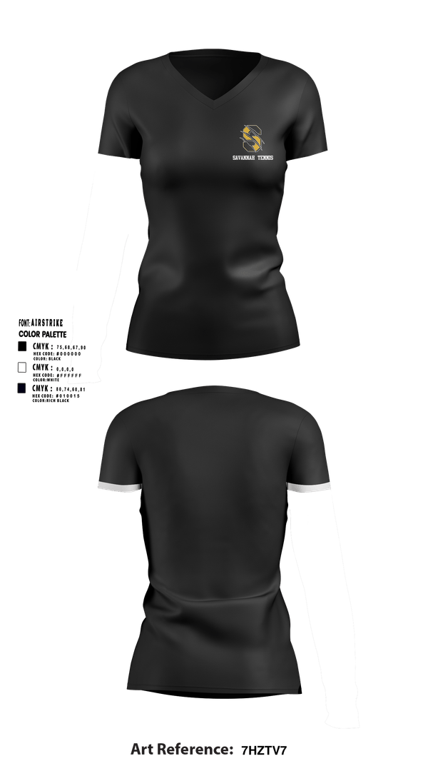 Womens Short Sleeve Vneck Shirt, Savannah High School Tennis, Tennis, Teamtime, Team time, sublimation, custom sports apparel, team uniforms, spirit wear, spiritwear, sports uniforms, custom shirts, team store, custom team store, fundraiser sports, apparel fundraiser