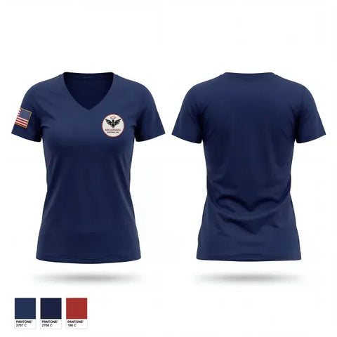 Womens Short Sleeve Vneck Shirt, Archangel Systems, EMS/EMT, Teamtime, Team time, sublimation, custom sports apparel, team uniforms, spirit wear, spiritwear, sports uniforms, custom shirts, team store, custom team store, fundraiser sports, apparel fundraiser
