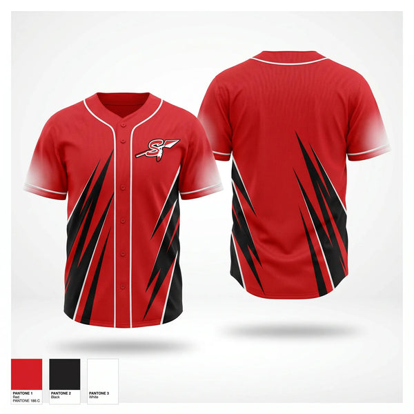 Full Button Baseball Jersey, Severn Baseball, Baseball, Teamtime, Team time, sublimation, custom sports apparel, team uniforms, spirit wear, spiritwear, sports uniforms, custom shirts, team store, custom team store, fundraiser sports, apparel fundraiser