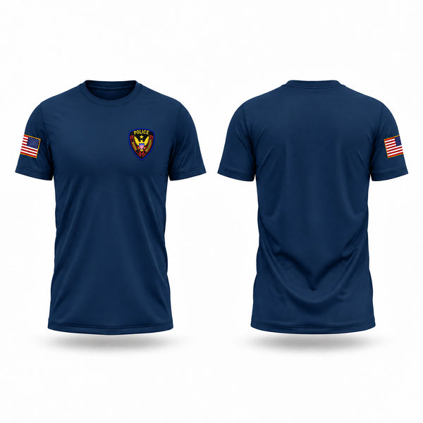 Old School Cotton Feel Shirt, Winona Police Department, Police, Teamtime, Team time, sublimation, custom sports apparel, team uniforms, spirit wear, spiritwear, sports uniforms, custom shirts, team store, custom team store, fundraiser sports, apparel fundraiser