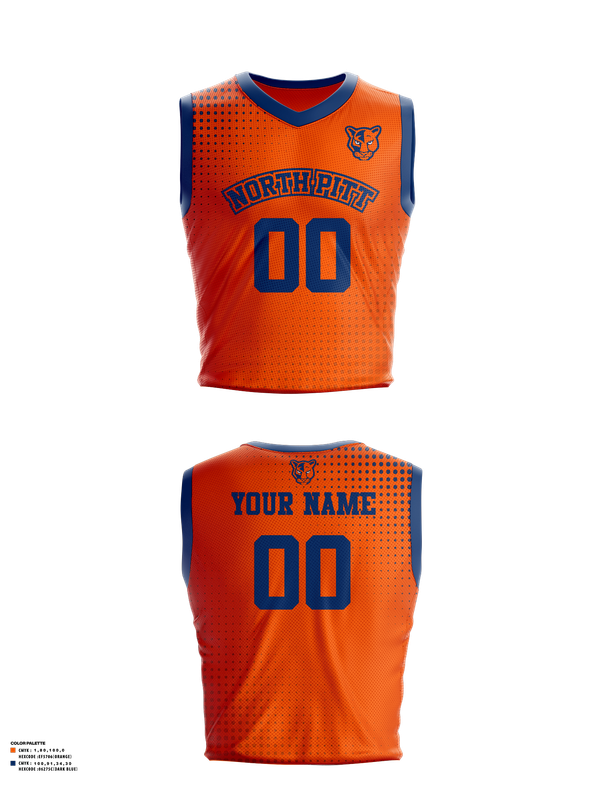 Womens Basketball Jersey, North Pitt High School Basketball, Men's Basketball, Teamtime, Team time, sublimation, custom sports apparel, team uniforms, spirit wear, spiritwear, sports uniforms, custom shirts, team store, custom team store, fundraiser sports, apparel fundraiser