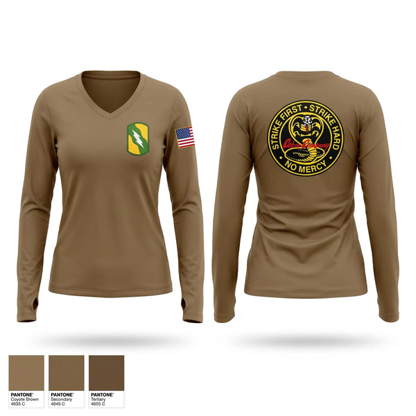 Womens Long Sleeve Vneck Shirt, C/JTF MAGNOLIA, Army, Teamtime, Team time, sublimation, custom sports apparel, team uniforms, spirit wear, spiritwear, sports uniforms, custom shirts, team store, custom team store, fundraiser sports, apparel fundraiser