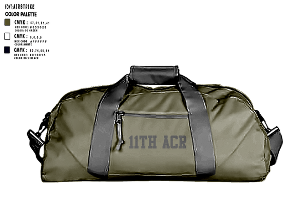 Duffle Bag, 11th ACR, , Teamtime, Team time, sublimation, custom sports apparel, team uniforms, spirit wear, spiritwear, sports uniforms, custom shirts, team store, custom team store, fundraiser sports, apparel fundraiser