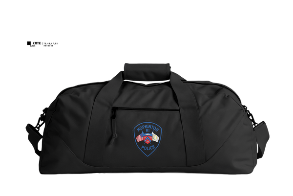 Duffle Bag, Hopkinton Police Department, Police, Teamtime, Team time, sublimation, custom sports apparel, team uniforms, spirit wear, spiritwear, sports uniforms, custom shirts, team store, custom team store, fundraiser sports, apparel fundraiser