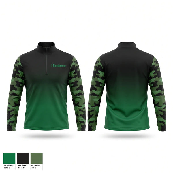 Quarter Zip Jacket, Jr. Thunderbirds, Baseball, Teamtime, Team time, sublimation, custom sports apparel, team uniforms, spirit wear, spiritwear, sports uniforms, custom shirts, team store, custom team store, fundraiser sports, apparel fundraiser
