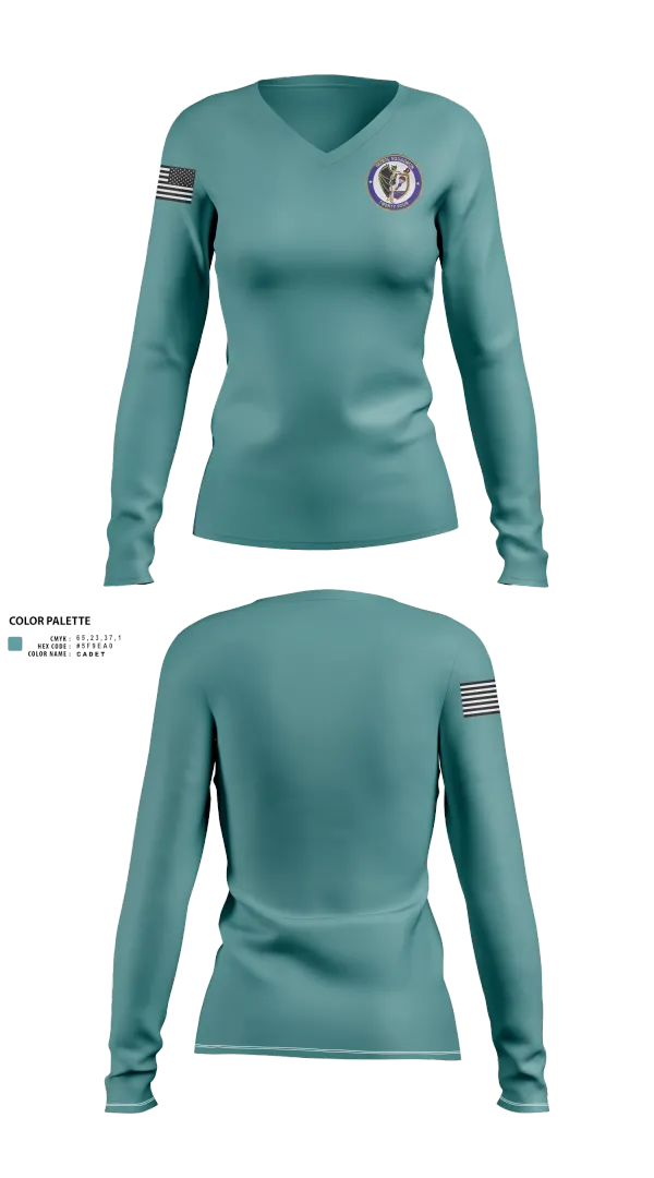 Womens Long Sleeve Vneck Shirt, VP-24, , Teamtime, Team time, sublimation, custom sports apparel, team uniforms, spirit wear, spiritwear, sports uniforms, custom shirts, team store, custom team store, fundraiser sports, apparel fundraiser