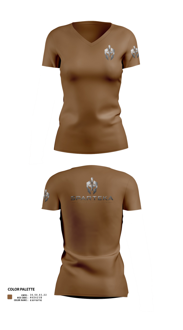 Womens Short Sleeve Vneck Shirt, Sparteka EP, , Teamtime, Team time, sublimation, custom sports apparel, team uniforms, spirit wear, spiritwear, sports uniforms, custom shirts, team store, custom team store, fundraiser sports, apparel fundraiser