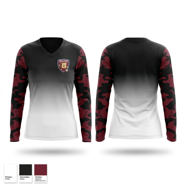 Womens Long Sleeve Vneck Shirt, West Ham Sandwiches, Men's Soccer, Teamtime, Team time, sublimation, custom sports apparel, team uniforms, spirit wear, spiritwear, sports uniforms, custom shirts, team store, custom team store, fundraiser sports, apparel fundraiser