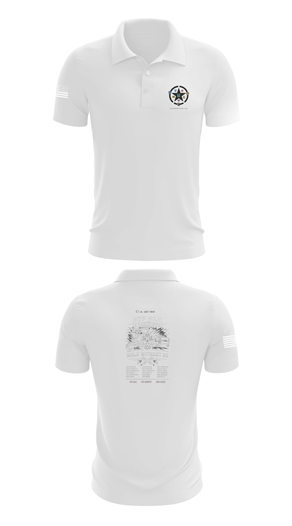Short Sleeve Performance Polo, 92F ALC 26-003, Army, Teamtime, Team time, sublimation, custom sports apparel, team uniforms, spirit wear, spiritwear, sports uniforms, custom shirts, team store, custom team store, fundraiser sports, apparel fundraiser