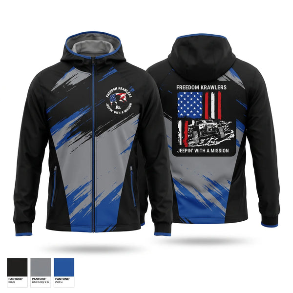Windbreaker, Freedom Krawlers, , Teamtime, Team time, sublimation, custom sports apparel, team uniforms, spirit wear, spiritwear, sports uniforms, custom shirts, team store, custom team store, fundraiser sports, apparel fundraiser