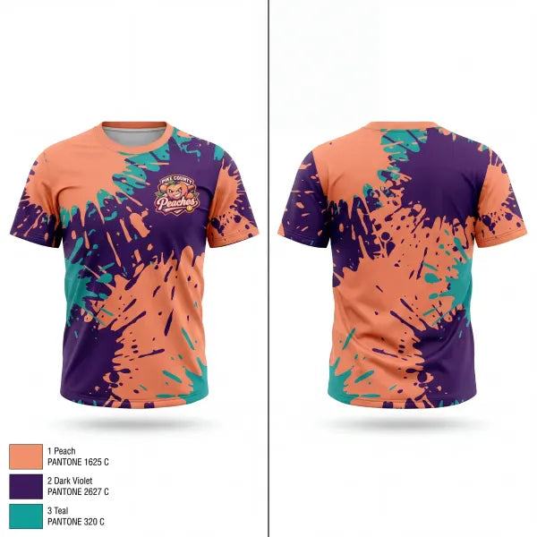 Old School Cotton Feel Shirt, Pike County Peaches, Softball, Teamtime, Team time, sublimation, custom sports apparel, team uniforms, spirit wear, spiritwear, sports uniforms, custom shirts, team store, custom team store, fundraiser sports, apparel fundraiser