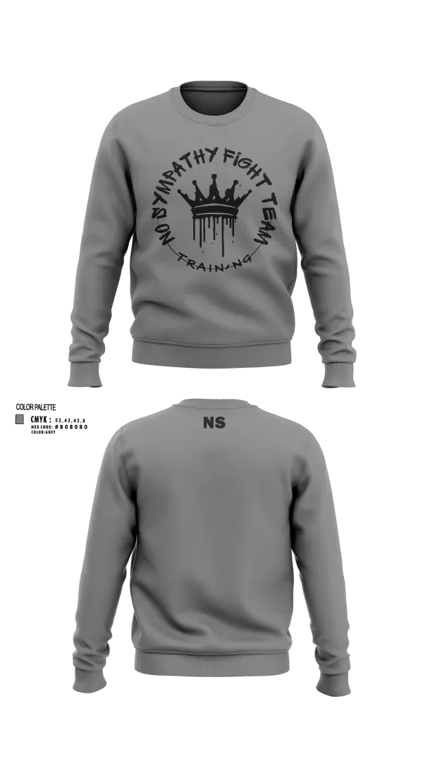 Crew Neck Sweatshirt, No Sympathy Fight Team, , Teamtime, Team time, sublimation, custom sports apparel, team uniforms, spirit wear, spiritwear, sports uniforms, custom shirts, team store, custom team store, fundraiser sports, apparel fundraiser