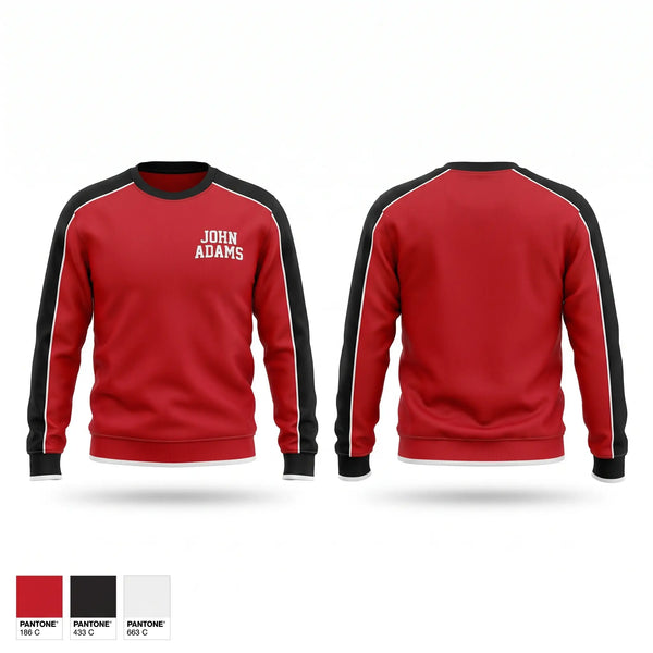 Crew Neck Sweatshirt, John Adams, Women's Volleyball, Teamtime, Team time, sublimation, custom sports apparel, team uniforms, spirit wear, spiritwear, sports uniforms, custom shirts, team store, custom team store, fundraiser sports, apparel fundraiser