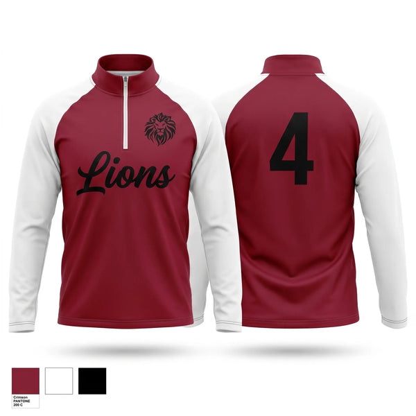 Quarter Zip Jacket, Sardis Lions, Softball, Teamtime, Team time, sublimation, custom sports apparel, team uniforms, spirit wear, spiritwear, sports uniforms, custom shirts, team store, custom team store, fundraiser sports, apparel fundraiser