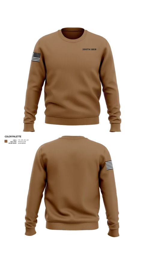 Crew Neck Sweatshirt, 299th BEB, Army, Teamtime, Team time, sublimation, custom sports apparel, team uniforms, spirit wear, spiritwear, sports uniforms, custom shirts, team store, custom team store, fundraiser sports, apparel fundraiser