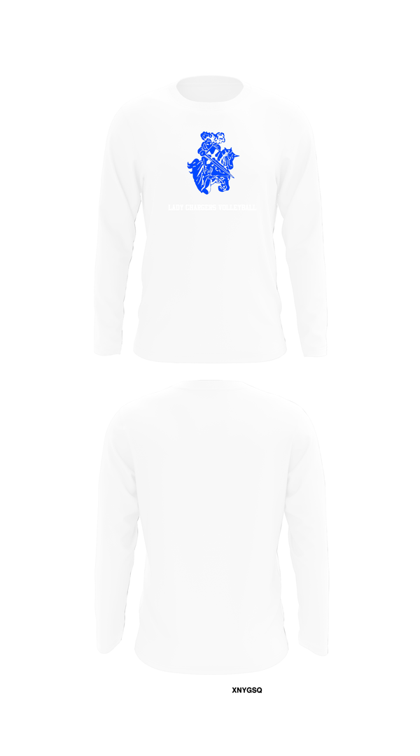 Long Sleeve Performance Shirt, Lady Chargers Volleyball, Women's Volleyball, Teamtime, Team time, sublimation, custom sports apparel, team uniforms, spirit wear, spiritwear, sports uniforms, custom shirts, team store, custom team store, fundraiser sports, apparel fundraiser