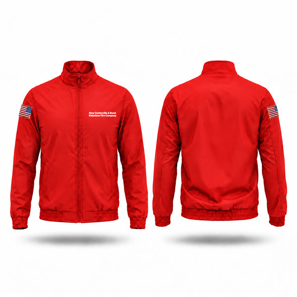 Windbreaker, New Centerville & Rural Volunteer Fire Company, Fire Department, Teamtime, Team time, sublimation, custom sports apparel, team uniforms, spirit wear, spiritwear, sports uniforms, custom shirts, team store, custom team store, fundraiser sports, apparel fundraiser