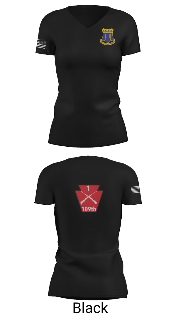 Womens Short Sleeve Vneck Shirt, A co 1/109, National Guard, Teamtime, Team time, sublimation, custom sports apparel, team uniforms, spirit wear, spiritwear, sports uniforms, custom shirts, team store, custom team store, fundraiser sports, apparel fundraiser