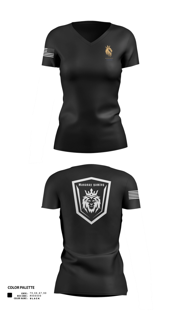 Womens Short Sleeve Vneck Shirt, MANAMAY, Police, Teamtime, Team time, sublimation, custom sports apparel, team uniforms, spirit wear, spiritwear, sports uniforms, custom shirts, team store, custom team store, fundraiser sports, apparel fundraiser
