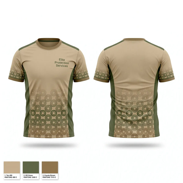 Soft Poly Tee Cotton Like Feel, Elite Protection Services, , Teamtime, Team time, sublimation, custom sports apparel, team uniforms, spirit wear, spiritwear, sports uniforms, custom shirts, team store, custom team store, fundraiser sports, apparel fundraiser