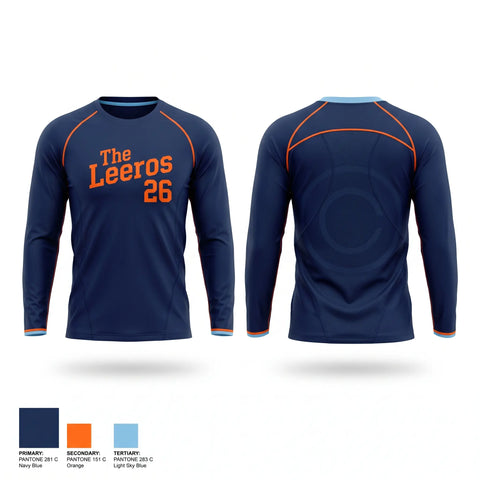 Long Sleeve Performance Shirt, The Leñeros 26, Baseball, Teamtime, Team time, sublimation, custom sports apparel, team uniforms, spirit wear, spiritwear, sports uniforms, custom shirts, team store, custom team store, fundraiser sports, apparel fundraiser