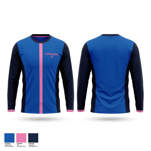 Long Sleeve Performance Shirt, Cutiebooties FC, Men's Soccer, Teamtime, Team time, sublimation, custom sports apparel, team uniforms, spirit wear, spiritwear, sports uniforms, custom shirts, team store, custom team store, fundraiser sports, apparel fundraiser