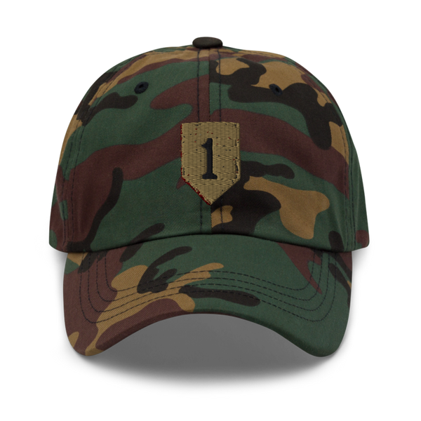 1st infantry division 88621490 Classic Dad Hat | Yupoong 6245CM