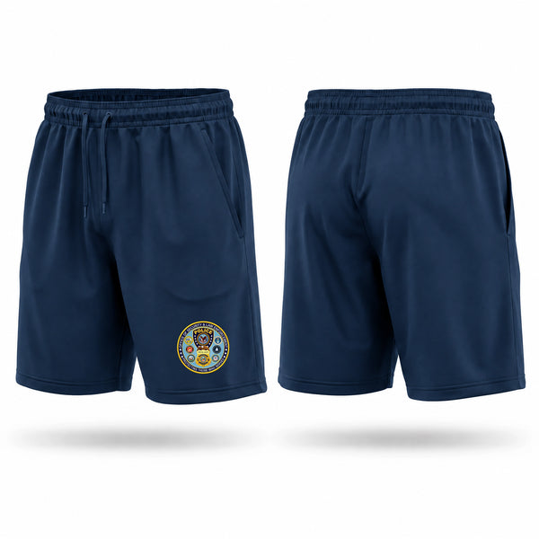 Athletic Shorts With Pockets, VA Office of Security & Law Enforcement, Police, Teamtime, Team time, sublimation, custom sports apparel, team uniforms, spirit wear, spiritwear, sports uniforms, custom shirts, team store, custom team store, fundraiser sports, apparel fundraiser