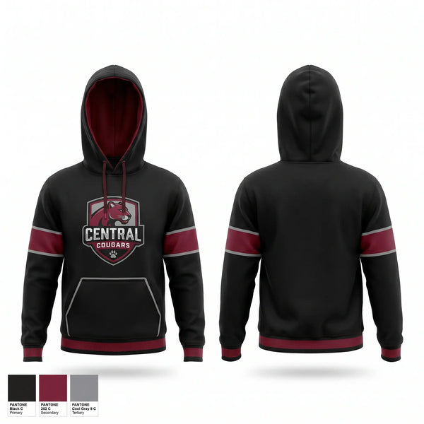 Hoodie, Cougars, Men's Soccer, Teamtime, Team time, sublimation, custom sports apparel, team uniforms, spirit wear, spiritwear, sports uniforms, custom shirts, team store, custom team store, fundraiser sports, apparel fundraiser