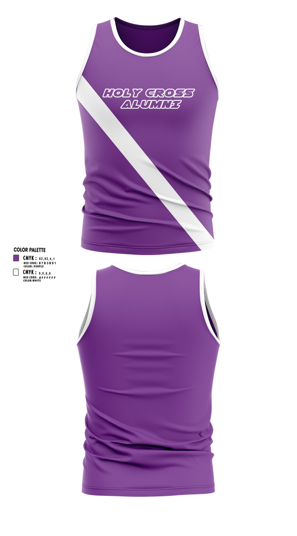 Mens Track Singlet, Holy Cross Alumni, Track & Field, Teamtime, Team time, sublimation, custom sports apparel, team uniforms, spirit wear, spiritwear, sports uniforms, custom shirts, team store, custom team store, fundraiser sports, apparel fundraiser
