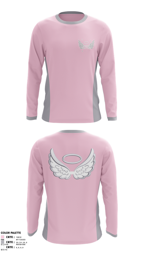 Long Sleeve Performance Shirt, ACE Angel CHEER Elite, Cheer, Teamtime, Team time, sublimation, custom sports apparel, team uniforms, spirit wear, spiritwear, sports uniforms, custom shirts, team store, custom team store, fundraiser sports, apparel fundraiser