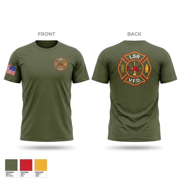Short Sleeve Performance Shirt, LSR VFD, Fire Department, Teamtime, Team time, sublimation, custom sports apparel, team uniforms, spirit wear, spiritwear, sports uniforms, custom shirts, team store, custom team store, fundraiser sports, apparel fundraiser