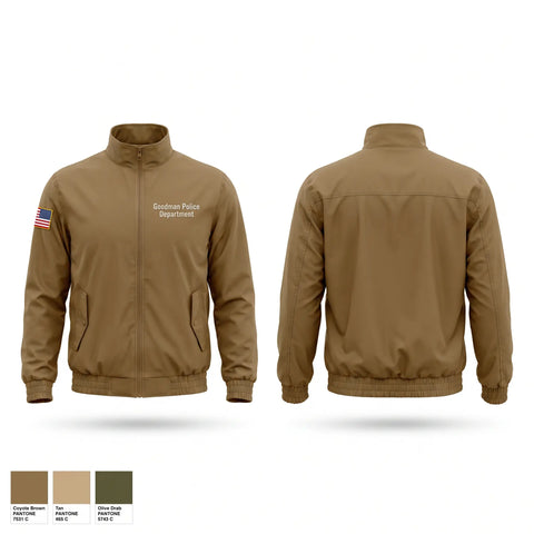 Windbreaker, Goodman Police Department, Police, Teamtime, Team time, sublimation, custom sports apparel, team uniforms, spirit wear, spiritwear, sports uniforms, custom shirts, team store, custom team store, fundraiser sports, apparel fundraiser