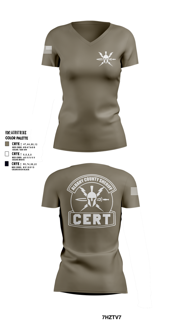 Womens Short Sleeve Vneck Shirt, Albany County Sheriff C.E.R.T., Wrestling, Teamtime, Team time, sublimation, custom sports apparel, team uniforms, spirit wear, spiritwear, sports uniforms, custom shirts, team store, custom team store, fundraiser sports, apparel fundraiser