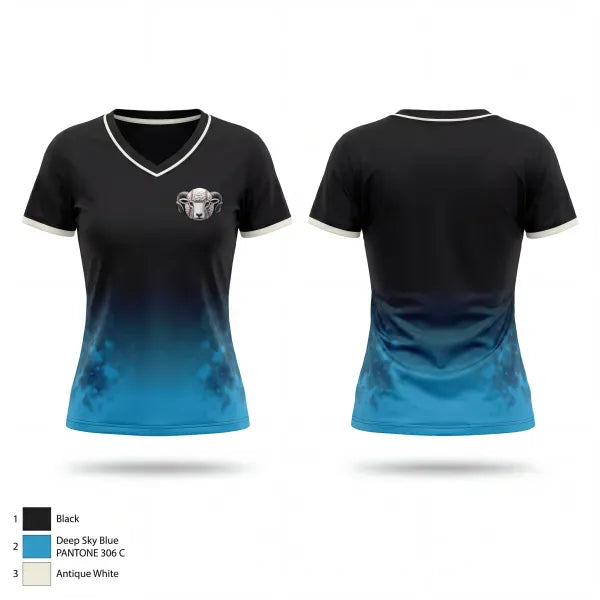 Womens Short Sleeve Vneck Shirt, Blacksheep, Baseball, Teamtime, Team time, sublimation, custom sports apparel, team uniforms, spirit wear, spiritwear, sports uniforms, custom shirts, team store, custom team store, fundraiser sports, apparel fundraiser
