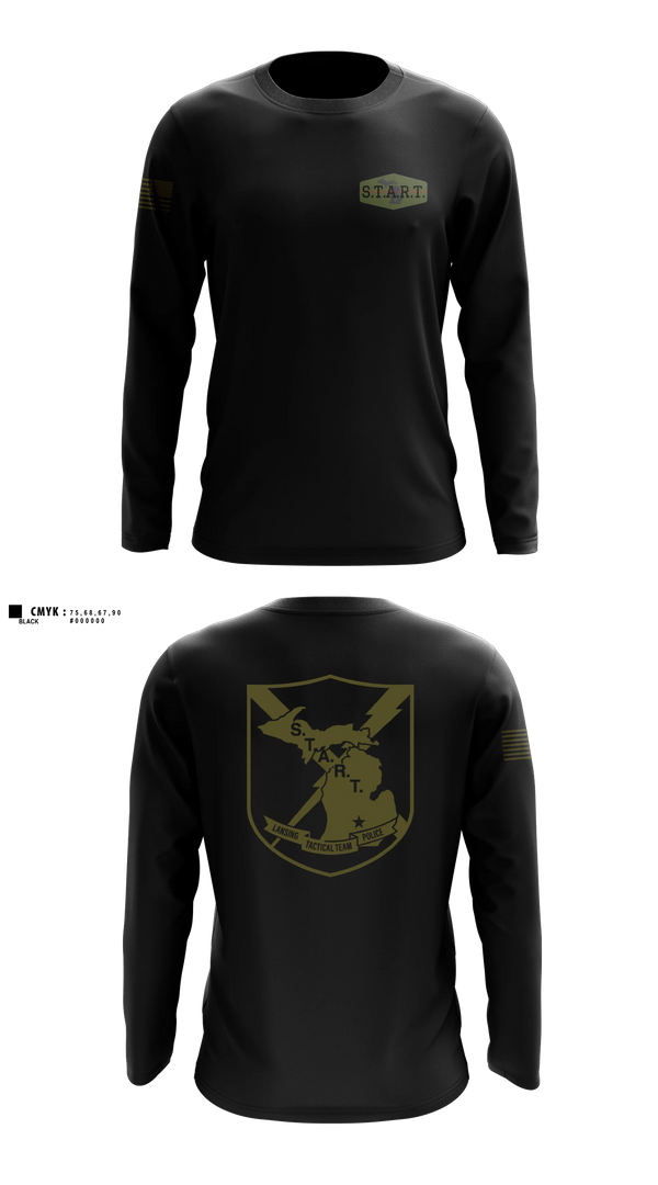 Long Sleeve Performance Shirt, S.T.A.R.T, Police, Teamtime, Team time, sublimation, custom sports apparel, team uniforms, spirit wear, spiritwear, sports uniforms, custom shirts, team store, custom team store, fundraiser sports, apparel fundraiser