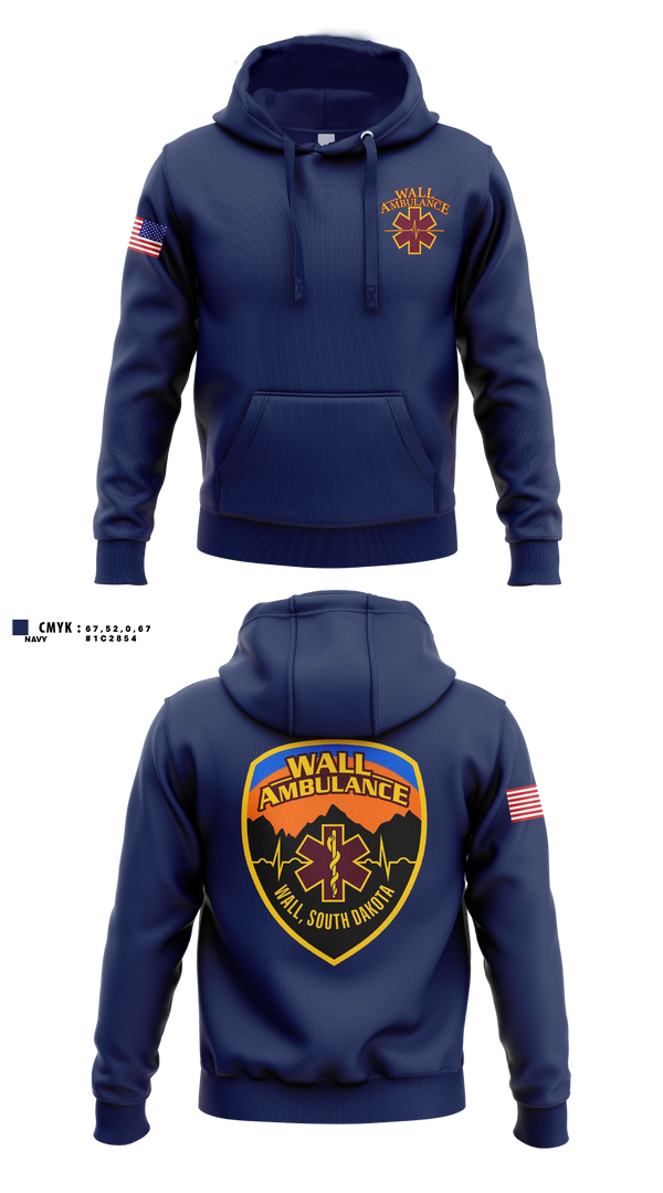 Hoodie, Wall Ambulance Service, EMS/EMT, Teamtime, Team time, sublimation, custom sports apparel, team uniforms, spirit wear, spiritwear, sports uniforms, custom shirts, team store, custom team store, fundraiser sports, apparel fundraiser