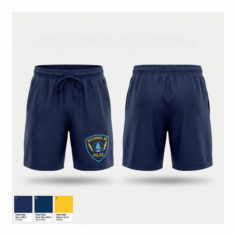 Athletic Shorts With Pockets, Westbrook Police, Police, Teamtime, Team time, sublimation, custom sports apparel, team uniforms, spirit wear, spiritwear, sports uniforms, custom shirts, team store, custom team store, fundraiser sports, apparel fundraiser