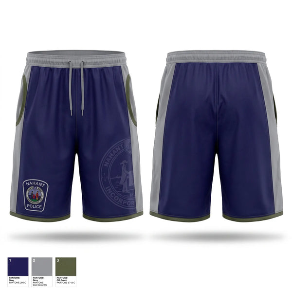 Athletic Shorts With Pockets, Nahant Marine Unit, Police, Teamtime, Team time, sublimation, custom sports apparel, team uniforms, spirit wear, spiritwear, sports uniforms, custom shirts, team store, custom team store, fundraiser sports, apparel fundraiser