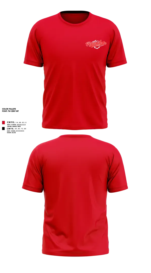 Short Sleeve Performance Shirt, Rancho Little League, Baseball, Teamtime, Team time, sublimation, custom sports apparel, team uniforms, spirit wear, spiritwear, sports uniforms, custom shirts, team store, custom team store, fundraiser sports, apparel fundraiser