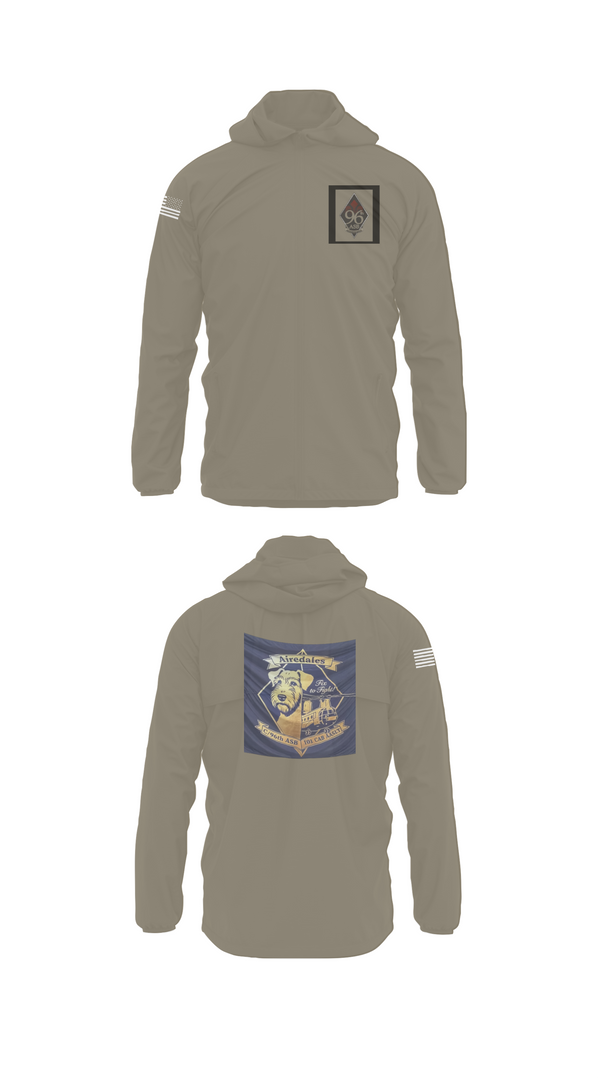 Windbreaker, Airedales, Army, Teamtime, Team time, sublimation, custom sports apparel, team uniforms, spirit wear, spiritwear, sports uniforms, custom shirts, team store, custom team store, fundraiser sports, apparel fundraiser