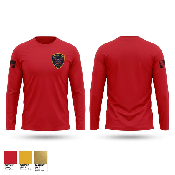 Long Sleeve Performance Shirt, Atlas Township Fire Department, Fire Department, Teamtime, Team time, sublimation, custom sports apparel, team uniforms, spirit wear, spiritwear, sports uniforms, custom shirts, team store, custom team store, fundraiser sports, apparel fundraiser