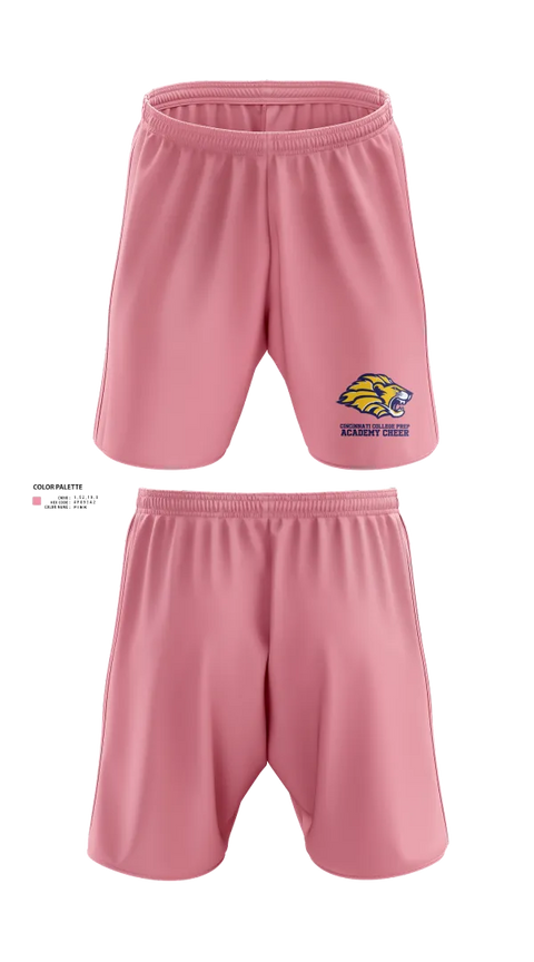 Athletic Shorts With Pockets, Cincinnati College Prep Academy Cheer, Cheer, Teamtime, Team time, sublimation, custom sports apparel, team uniforms, spirit wear, spiritwear, sports uniforms, custom shirts, team store, custom team store, fundraiser sports, apparel fundraiser