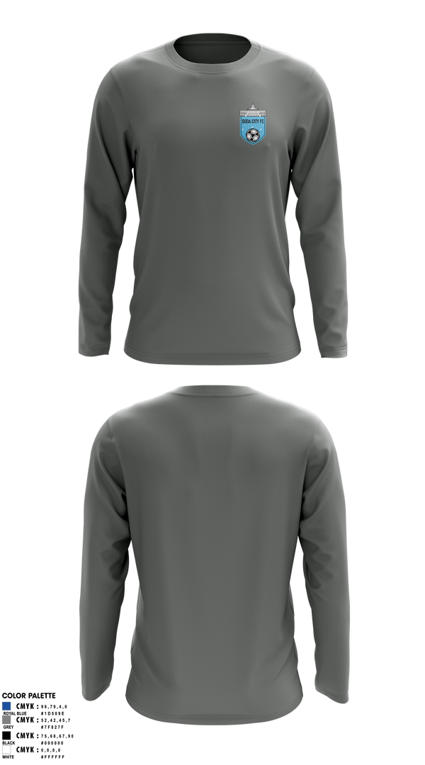 Long Sleeve Performance Shirt, Soda City FC, Men's Soccer, Teamtime, Team time, sublimation, custom sports apparel, team uniforms, spirit wear, spiritwear, sports uniforms, custom shirts, team store, custom team store, fundraiser sports, apparel fundraiser