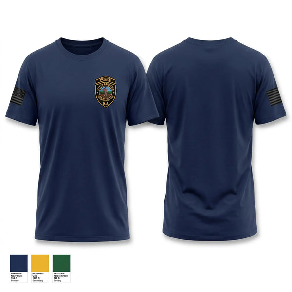 Old School Cotton Feel Shirt, Bridgeton police department, Police, Teamtime, Team time, sublimation, custom sports apparel, team uniforms, spirit wear, spiritwear, sports uniforms, custom shirts, team store, custom team store, fundraiser sports, apparel fundraiser