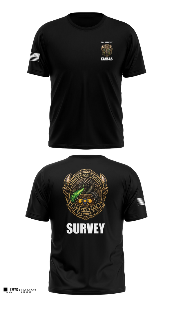 Short Sleeve Performance Shirt, 73rd WMD/CST, National Guard, Teamtime, Team time, sublimation, custom sports apparel, team uniforms, spirit wear, spiritwear, sports uniforms, custom shirts, team store, custom team store, fundraiser sports, apparel fundraiser