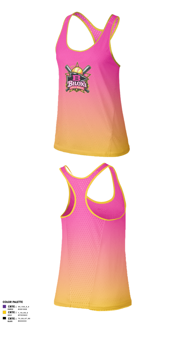 Womens Track Singlet, Biloxi, Softball, Teamtime, Team time, sublimation, custom sports apparel, team uniforms, spirit wear, spiritwear, sports uniforms, custom shirts, team store, custom team store, fundraiser sports, apparel fundraiser