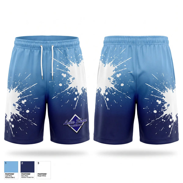Athletic Shorts With Pockets, Lake Shore Graysox, Baseball, Teamtime, Team time, sublimation, custom sports apparel, team uniforms, spirit wear, spiritwear, sports uniforms, custom shirts, team store, custom team store, fundraiser sports, apparel fundraiser