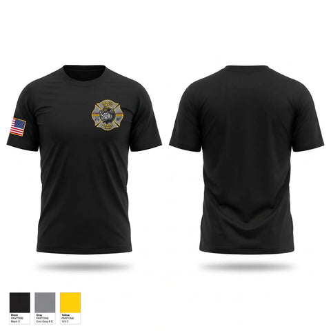 Old School Cotton Feel Shirt, Mercer County NJ Arson Unit, Police, Teamtime, Team time, sublimation, custom sports apparel, team uniforms, spirit wear, spiritwear, sports uniforms, custom shirts, team store, custom team store, fundraiser sports, apparel fundraiser